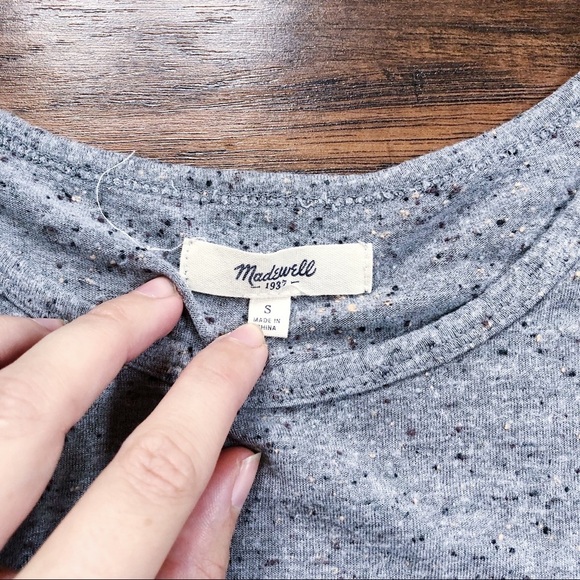 Madewell • bundle 2 tanks knit sleeveless grey white muscle twist linen viscose - Picture 9 of 12